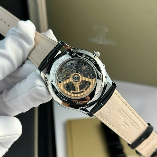 Jaeger-LeCoultre Master Ultra Thin Reserve De Marche Q1378420 Silver Dial Leather Strap Best Replica 39mm