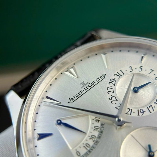 Jaeger-LeCoultre Master Ultra Thin Reserve De Marche Q1378420 Silver Dial Leather Strap Best Replica 39mm