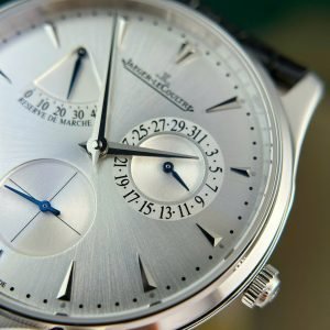 Jaeger-LeCoultre Master Ultra Thin Reserve De Marche Q1378420 Silver Dial Leather Strap Best Replica 39mm
