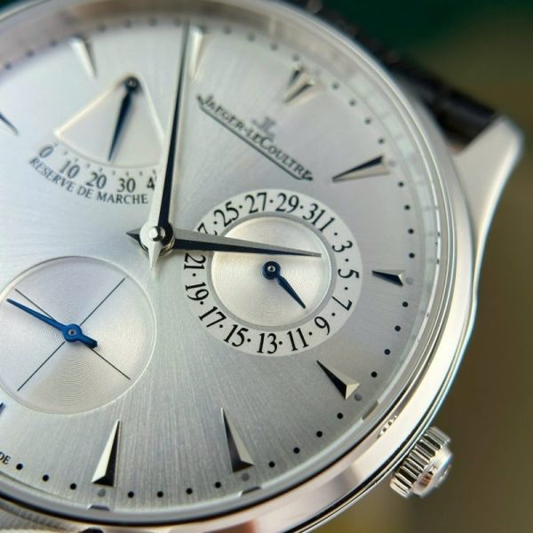 Jaeger-LeCoultre Master Ultra Thin Reserve De Marche Q1378420 Silver Dial Leather Strap Best Replica 39mm