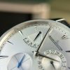 Jaeger-LeCoultre Master Ultra Thin Reserve De Marche Q1378420 Silver Dial Leather Strap Best Replica 39mm