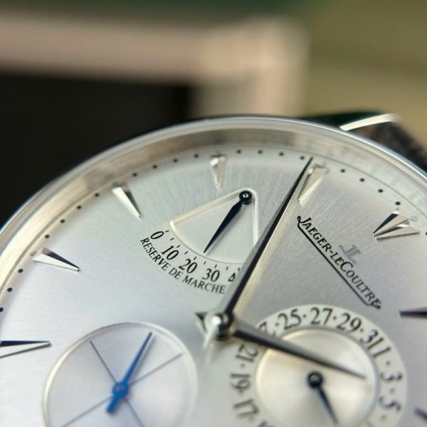 Jaeger-LeCoultre Master Ultra Thin Reserve De Marche Q1378420 Silver Dial Leather Strap Best Replica 39mm