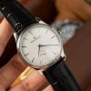 Jaeger-LeCoultre Master Ultra Thin Small Seconds Q1218420 Silver Dial Leather Best Replica 39mm