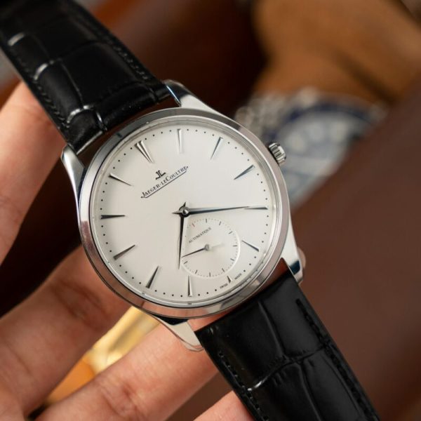 Jaeger-LeCoultre Master Ultra Thin Small Seconds Q1218420 Silver Dial Leather Best Replica 39mm