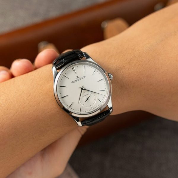 Jaeger-LeCoultre Master Ultra Thin Small Seconds Q1218420 Silver Dial Leather Best Replica 39mm