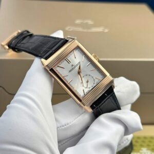 Jaeger ?C LeCoultre Reverso Tribute Monoface Small Seconds Q7132521 Rose Gold Silver Dial Best Replica MGF 45.6??27.4mm