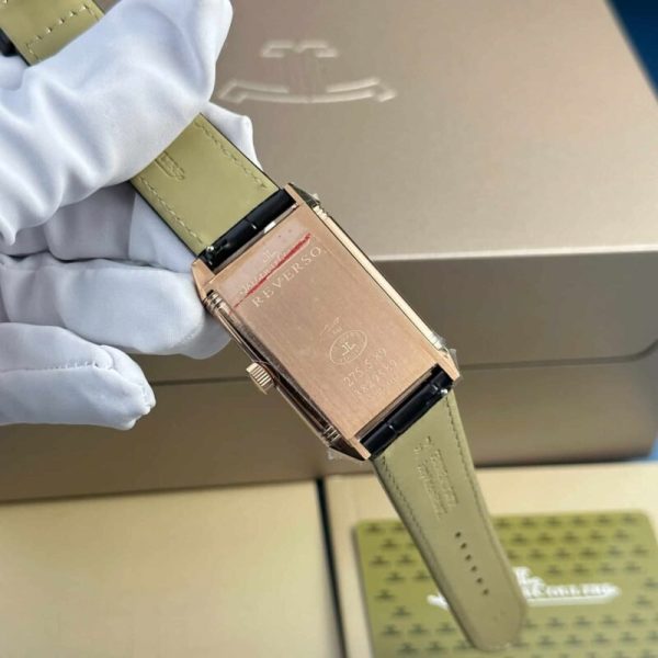 Jaeger ?C LeCoultre Reverso Tribute Monoface Small Seconds Q7132521 Rose Gold Silver Dial Best Replica MGF 45.6??27.4mm