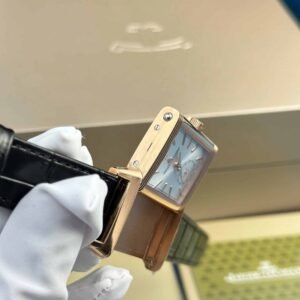 Jaeger ?C LeCoultre Reverso Tribute Monoface Small Seconds Q7132521 Rose Gold Silver Dial Best Replica MGF 45.6??27.4mm