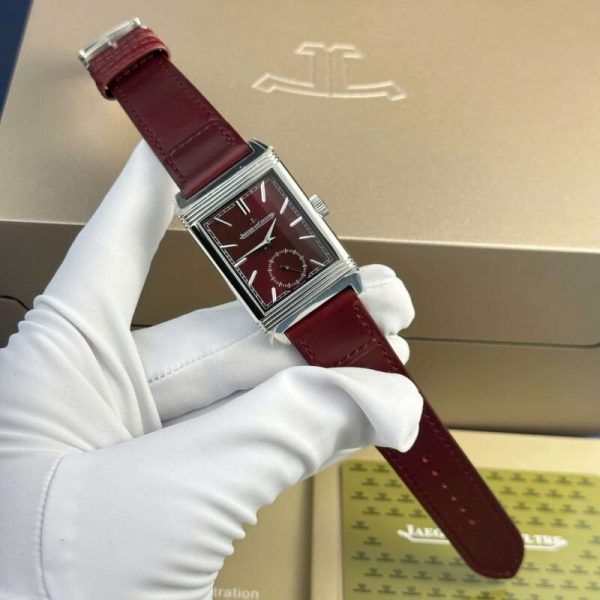 Jaeger-LeCoultre Reverso Tribute Monoface Small Seconds Q397846J Wine-red Dial Best Replica MGF 45.6??27.4mm