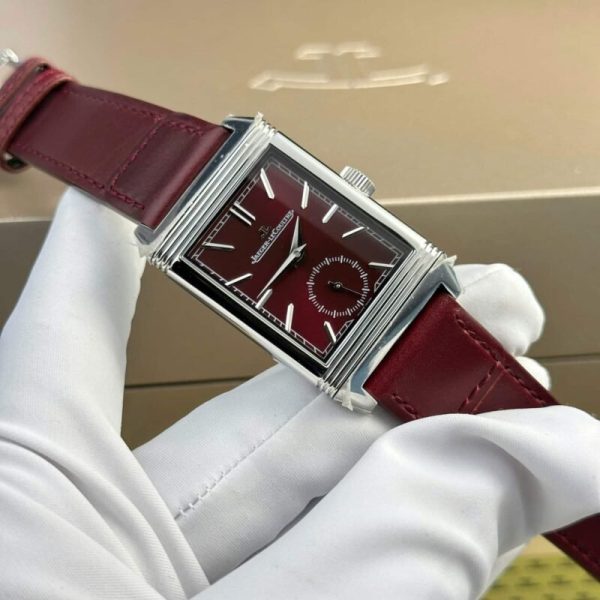 Jaeger-LeCoultre Reverso Tribute Monoface Small Seconds Q397846J Wine-red Dial Best Replica MGF 45.6??27.4mm