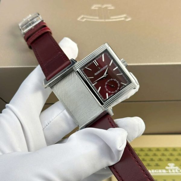 Jaeger-LeCoultre Reverso Tribute Monoface Small Seconds Q397846J Wine-red Dial Best Replica MGF 45.6??27.4mm