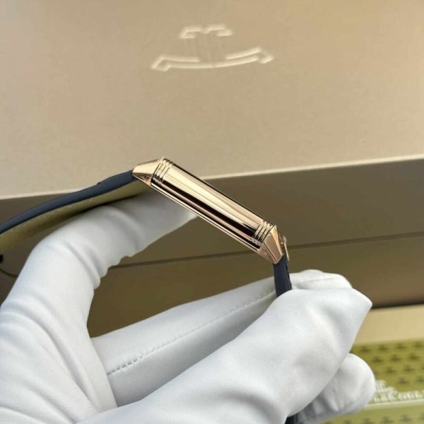 Jaeger-LeCoultre Reverso Tribute Monoface Small Seconds Rose Gold Blue Dial Best Replica MGF 45.6??27.4mm