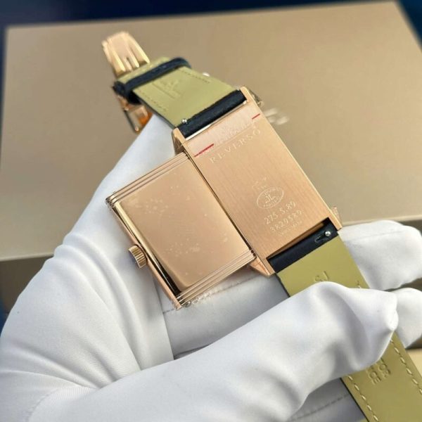 Jaeger-LeCoultre Reverso Tribute Monoface Small Seconds Rose Gold Blue Dial Best Replica MGF 45.6??27.4mm