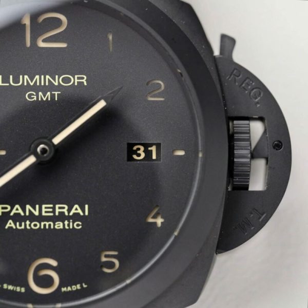 Panerai Luminor 1950 3 Days GMT Ceramic Black Dial PAM01441 1:1 Best Replica VSF 44mm