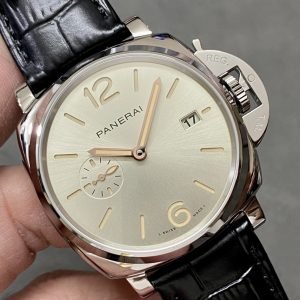 Panerai Luminor Due PAM1249 Ivory Sun-brushed Dial Leather Strap Best Replica VSF 42mm