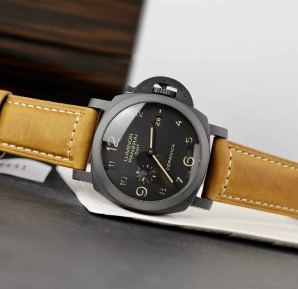 Panerai Luminor GMT Ceramica 1950 3 Days Black Dial PAM441 1:1 Best Replica VSF 44mm