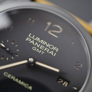 Panerai Luminor GMT Ceramica 1950 3 Days Black Dial PAM441 1:1 Best Replica VSF 44mm