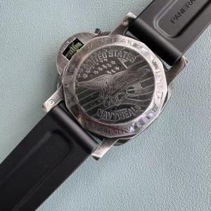 Panerai Luminor Marina Navy Seals PAM01412 Grey Dial Rubber Strap Best Replica VSF 44mm
