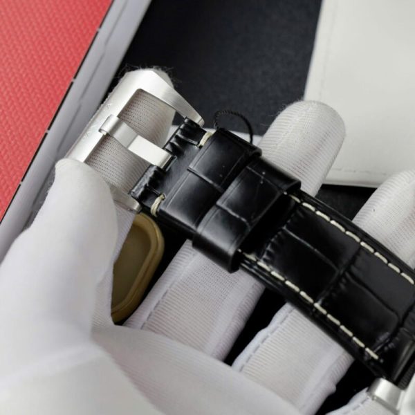 Panerai Luminor Marina Steel Black Dial PAM1312 Leather Best Replica VSF 44mm