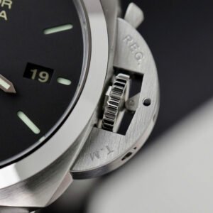 Panerai Luminor Marina Steel Black Dial PAM1312 Leather Best Replica VSF 44mm