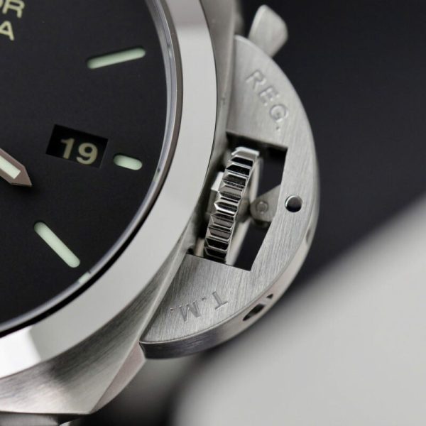 Panerai Luminor Marina Steel Black Dial PAM1312 Leather Best Replica VSF 44mm