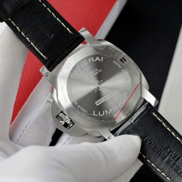 Panerai Luminor Marina Steel Black Dial PAM1312 Leather Best Replica VSF 44mm
