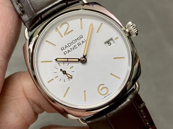 Panerai Radiomir Quaranta PAM 1292 White Dial Leather Strap 1:1 Best Replica VSF 40mm