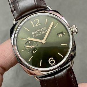 Panerai Radiomir Quaranta PAM1386 Green Dial Leather Strap 1:1 Best Replica VSF 40mm