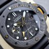 Panerai Submersible GMT Carbotech Navy Seals PAM 1324 Black Carbon Rubber Strap Best Replica VSF 44mm