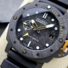 Panerai Submersible GMT Carbotech Navy Seals PAM 1324 Black Carbon Rubber Strap Best Replica VSF 44mm