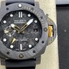 Panerai Submersible GMT Carbotech Navy Seals PAM 1324 Black Carbon Rubber Strap Best Replica VSF 44mm