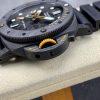 Panerai Submersible GMT Carbotech Navy Seals PAM 1324 Black Carbon Rubber Strap Best Replica VSF 44mm