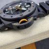 Panerai Submersible GMT Carbotech Navy Seals PAM 1324 Black Carbon Rubber Strap Best Replica VSF 44mm