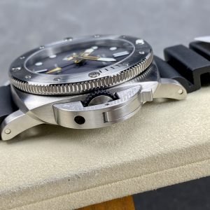 Panerai Submersible GMT Navy Seals PAM 1323 Grey Dial Rubber Strap Best Replica VSF 44mm