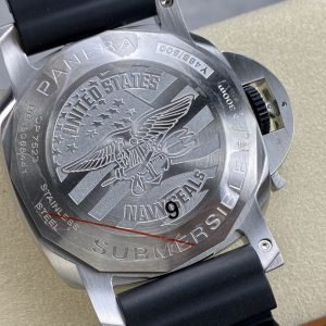 Panerai Submersible GMT Navy Seals PAM 1323 Grey Dial Rubber Strap Best Replica VSF 44mm