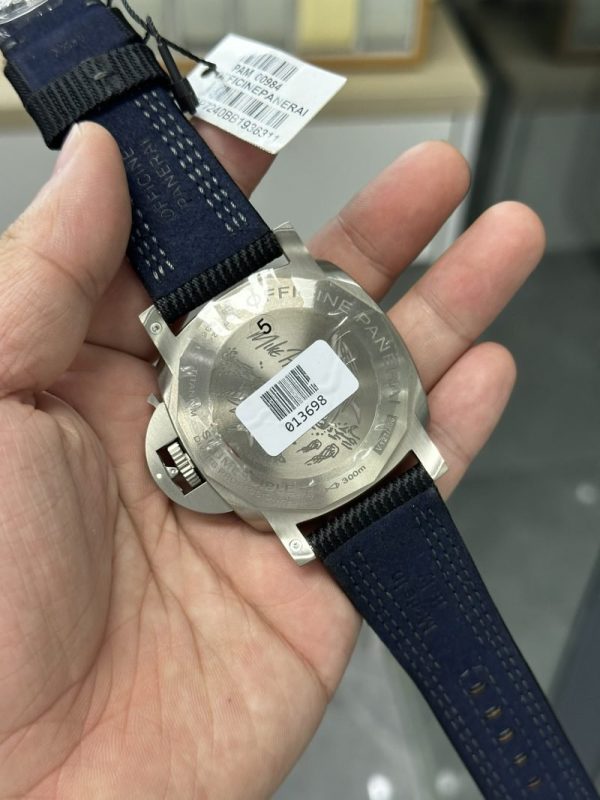 Panerai Submersible Mike Horn Edition PAM 984 Titanium Black Dial Black Strap Best Replica VSF 47mm