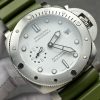 Panerai Submersible Quarantaquattro Bianco PAM1226 White Dial Green Rubber Strap 1:1 Best Replica VSF 44mm