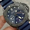Panerai Submersible Quarantaquattro Carbotech Blu Abisso PAM1232 Blue Dial Rubber Strap Best Replica VSF 44mm