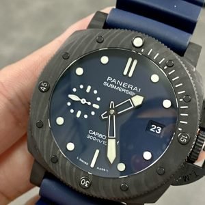 Panerai Submersible Quarantaquattro Carbotech Blu Abisso PAM1232 Blue Dial Rubber Strap Best Replica VSF 44mm