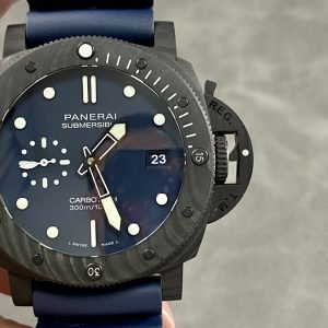 Panerai Submersible Quarantaquattro Carbotech Blu Abisso PAM1232 Blue Dial Rubber Strap Best Replica VSF 44mm
