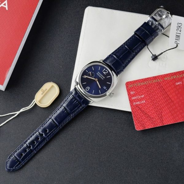 Panerai Radiomir Quaranta Blue Dial Leather Strap PAM01293 1:1 Best Replica VSF 40mm