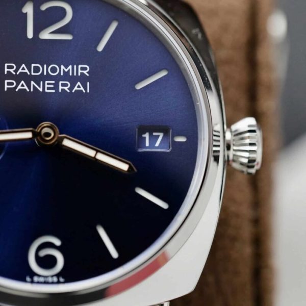Panerai Radiomir Quaranta Blue Dial Leather Strap PAM01293 1:1 Best Replica VSF 40mm