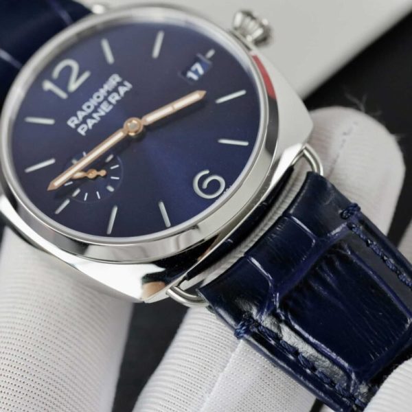 Panerai Radiomir Quaranta Blue Dial Leather Strap PAM01293 1:1 Best Replica VSF 40mm