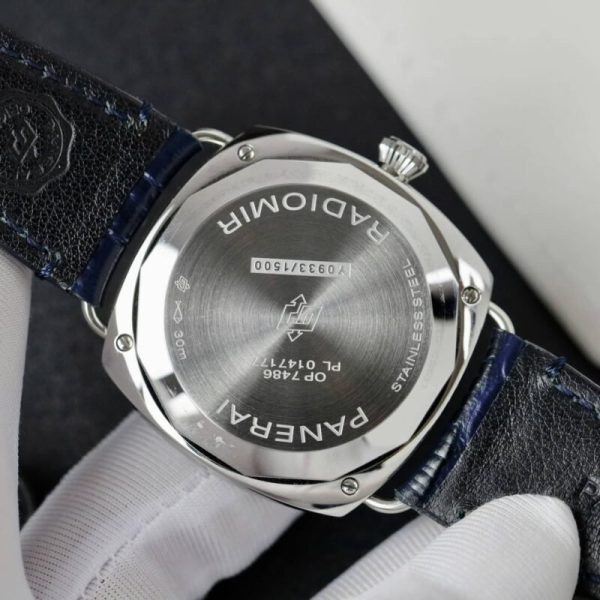 Panerai Radiomir Quaranta Blue Dial Leather Strap PAM01293 1:1 Best Replica VSF 40mm