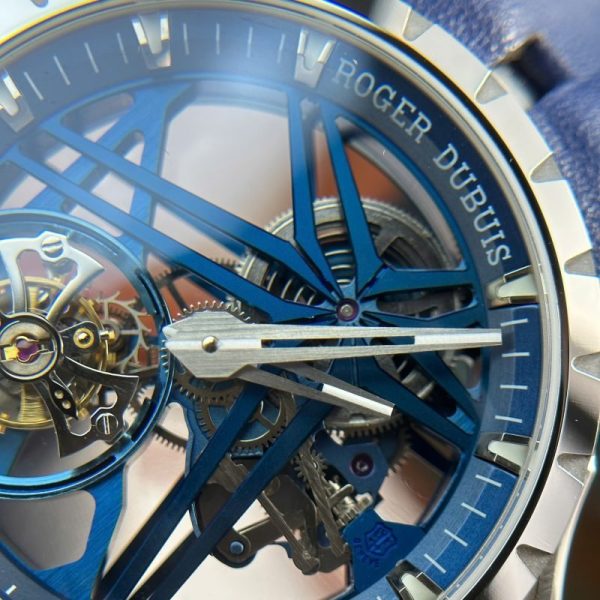 Roger Dubuis Excalibur Monotourbillon Cobalt Blue RDDBEX0838 Best Replica BBR 42mm