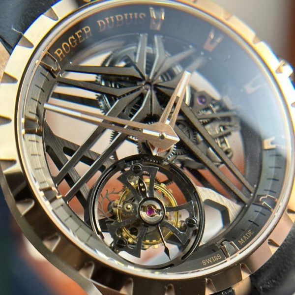 Roger Dubuis Excalibur Monotourbillon Pink Gold RDDBEX0836 Best Replica BBR 42mm