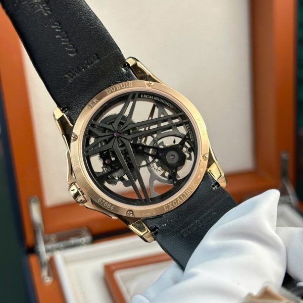 Roger Dubuis Excalibur Monotourbillon Pink Gold RDDBEX0836 Best Replica BBR 42mm