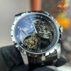 Roger Dubuis Excalibur Skeleton RDDBEX0393 Tourbillon Black Leather Best Replica BBR 42mm