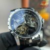 Roger Dubuis Excalibur Skeleton RDDBEX0393 Tourbillon Black Leather Best Replica BBR 42mm