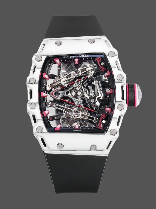 Richard Mille RM 38 02 Bubba Watson Tourbillon White Case Rubber & Fabric Strap
